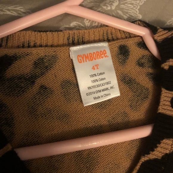 Gymboree 4T cardigan leopard - Picture 3 of 4